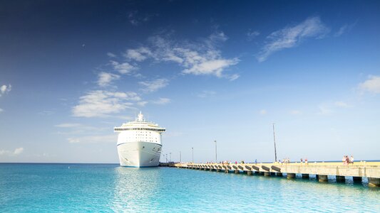 Port holiday cruise ship travel photo