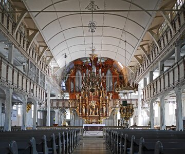 Evangelical lutheran nave interior photo