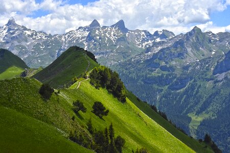 Alpine landscape high photo