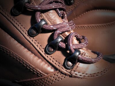 Security shoes leather cords