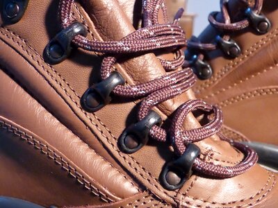 Security shoes leather cords