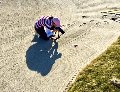 Game golfer ball photo