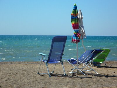 Beach sand beach deck chair