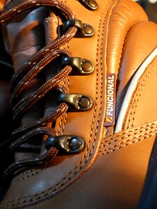Security shoes leather cords