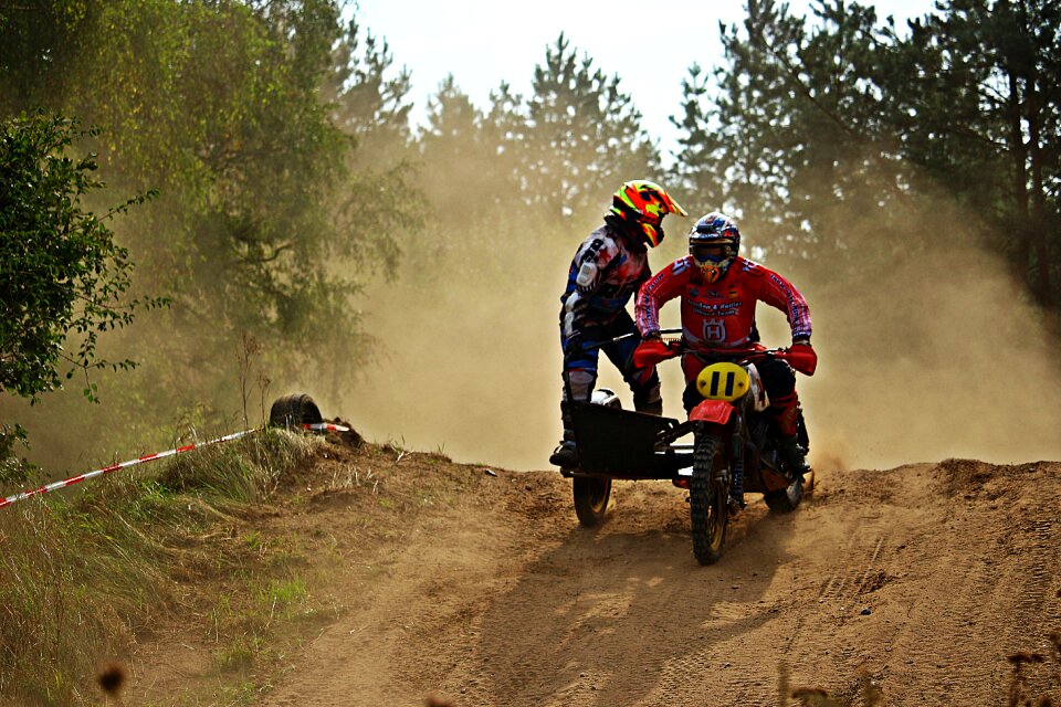 Motorcycle sand race