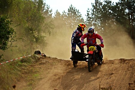 Motorcycle sand race