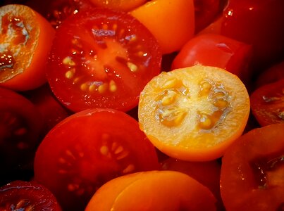 Cherry tomatoes red fruit photo