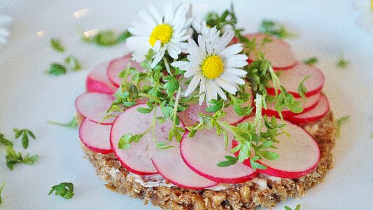 Cress whole wheat bread grain bread photo