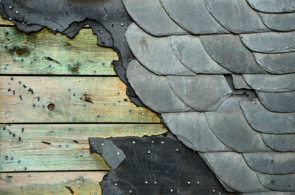 Old slate structure