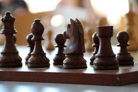 Chess piece board game figures photo