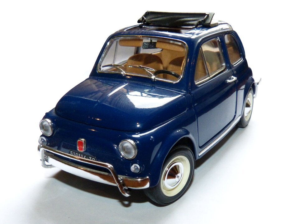 Toy car miniature fiat 500