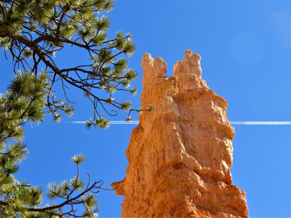 Blue sky hiking utah