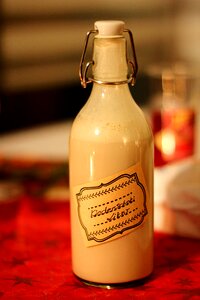 Bottle diy children chocolate liqueur