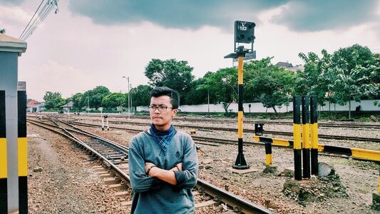 Station railway train photo