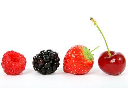 Fruit strawberry raspberry photo