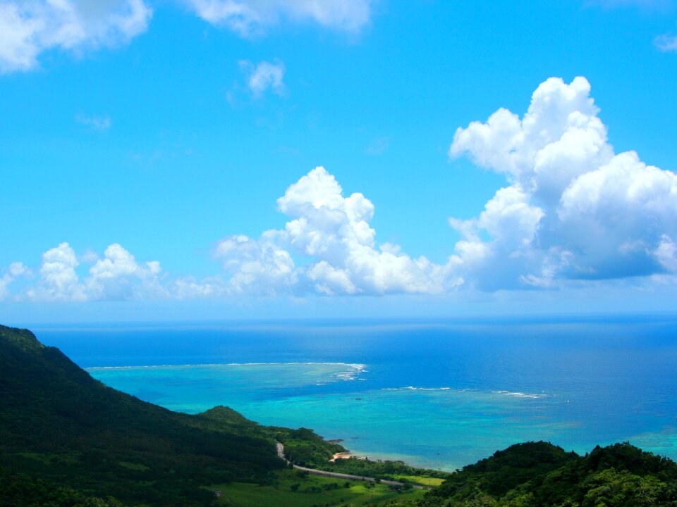 Sea pacific white cloud