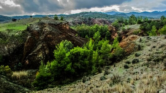 Mountain geology scenic
