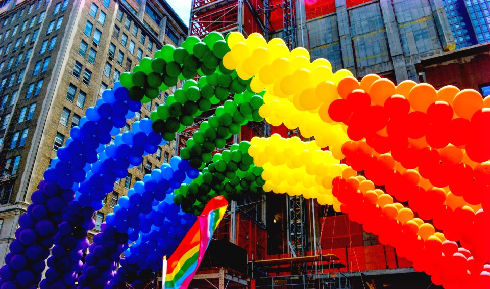New york city flag rainbow