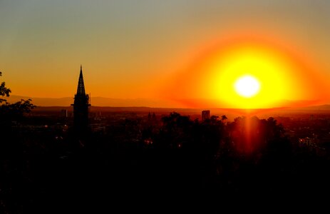 Yellow orange glowing