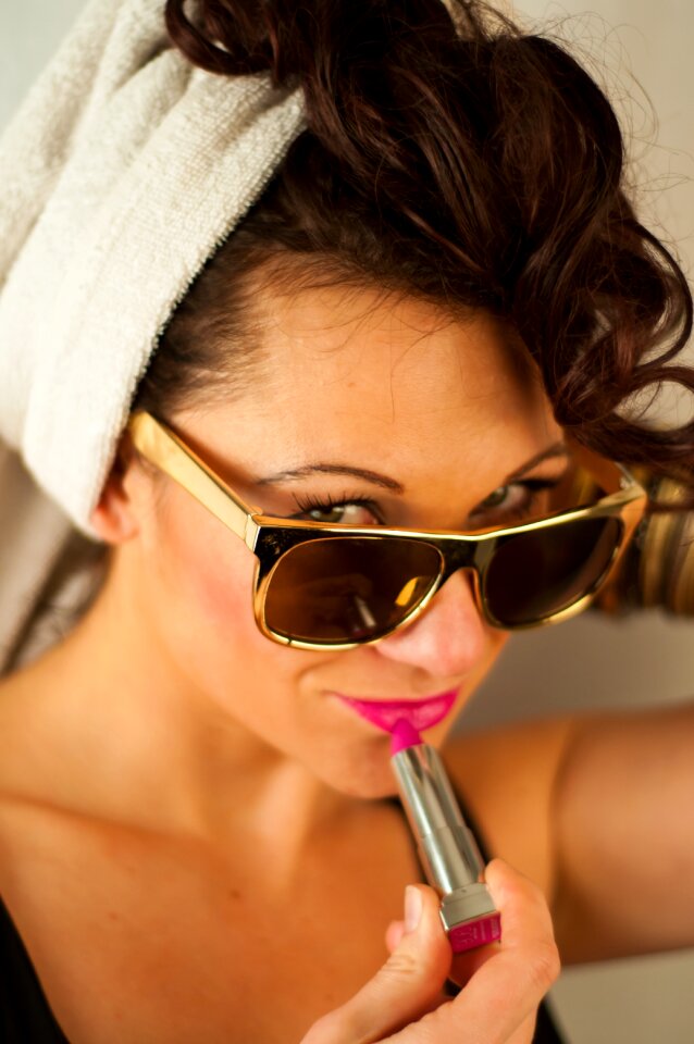 Sunglasses summer portrait photo