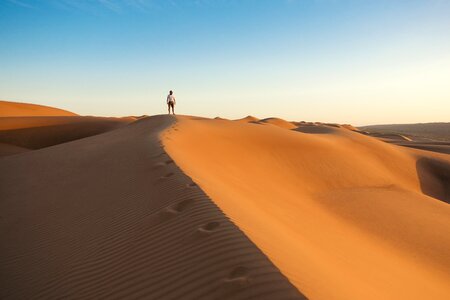 Barren daylight desert photo