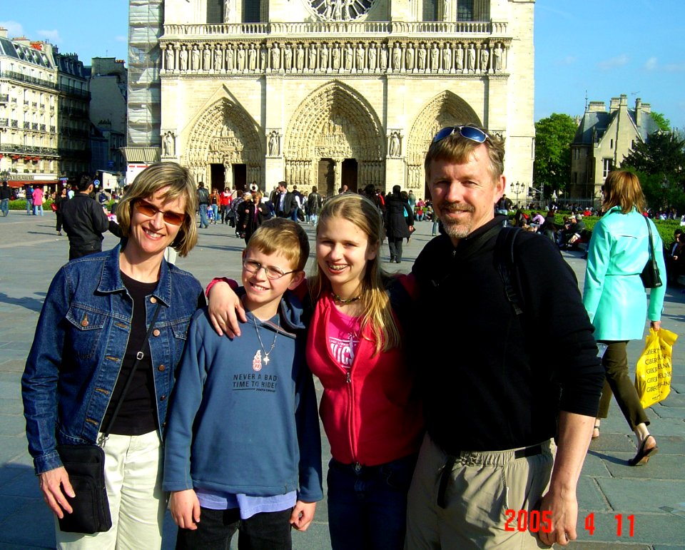 Bret and Family in Paris