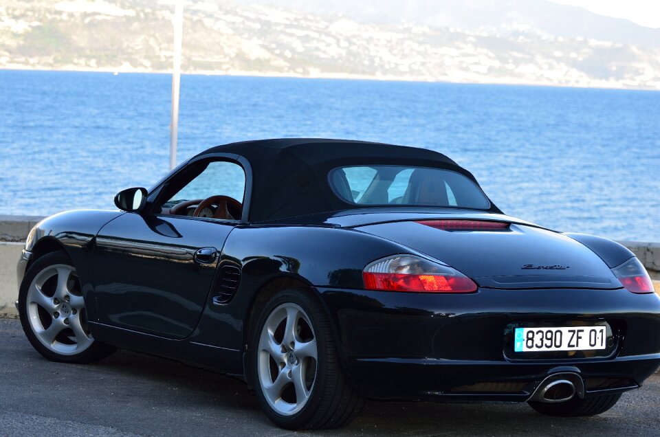 Car black two-seater