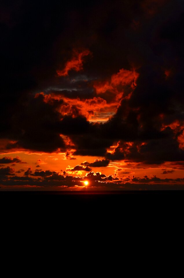 Lighting cloud north sea