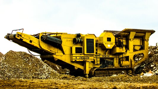 Yellow equipment construction