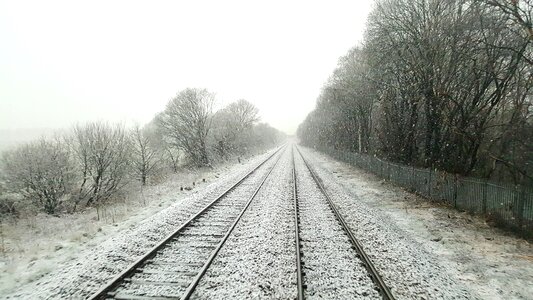 Train track railroad photo