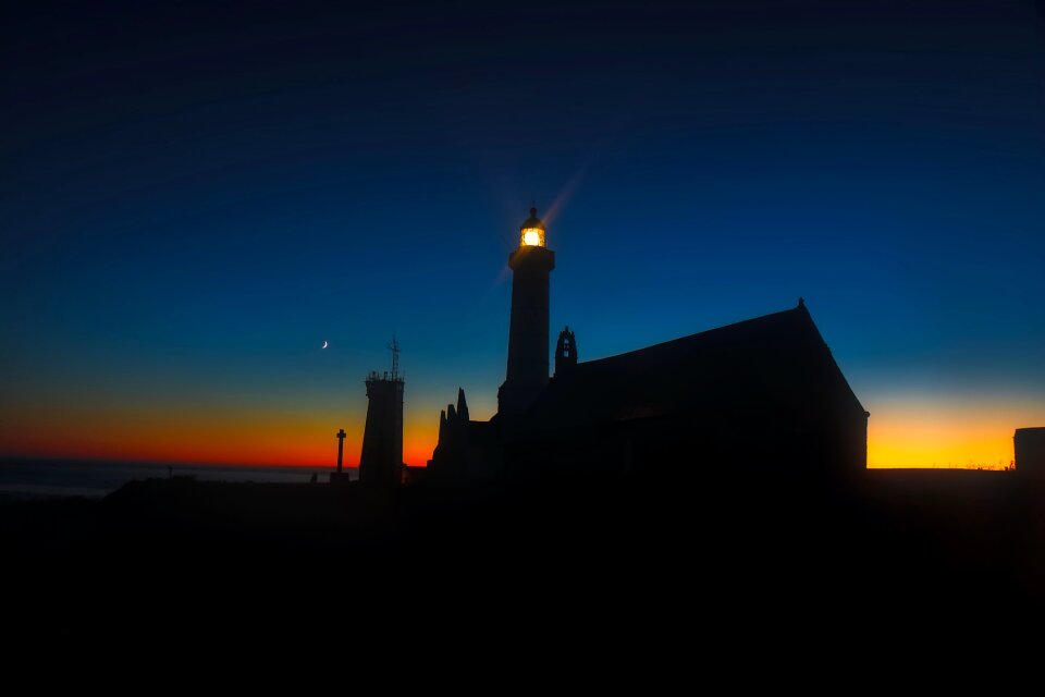 Structure architecture sunset