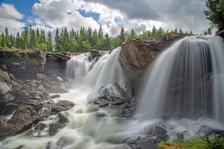 Nature waterfall water