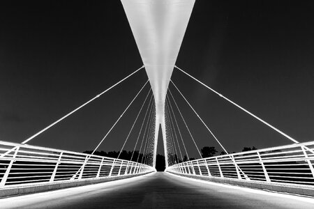 Bridge perspective gray bridge photo