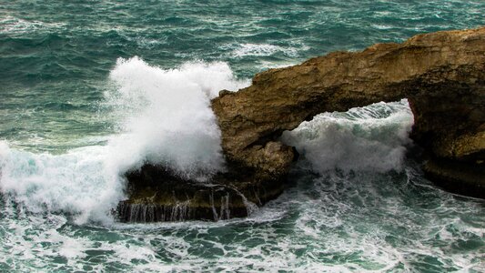 Wind cliff coast photo