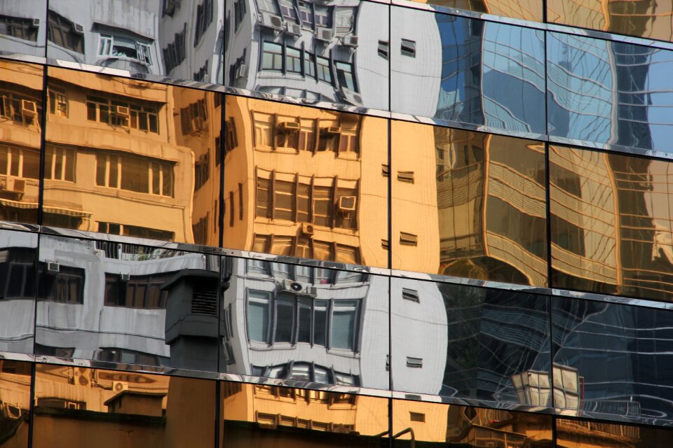 Hong kong building facade