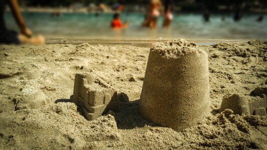 Sand sandcastles shoreline