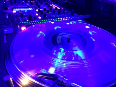 Dj audio vu meter turntable