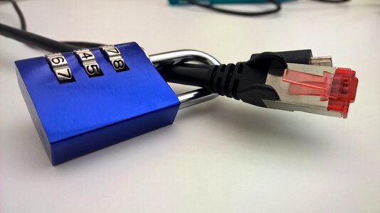 Padlock combination lock cable