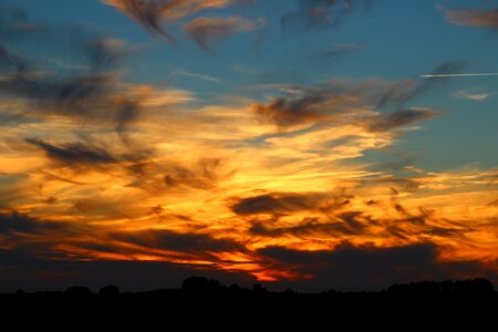 Evening sky sunset abendstimmung photo