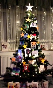 Our Christmas tree, the green way to decorate. Recycled tr…