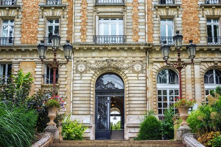 Grand hotel architecture facade