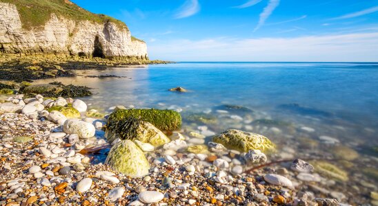 Sunny sea nature photo