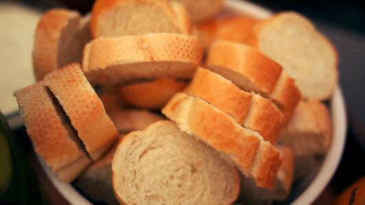 Baked sliced rounds photo