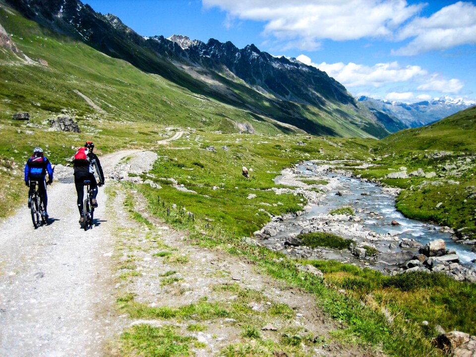 Transalp mountains cycling
