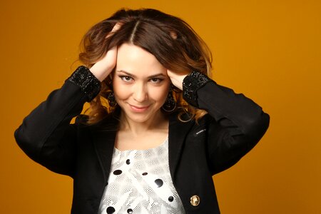 Beautiful smile hairstyle