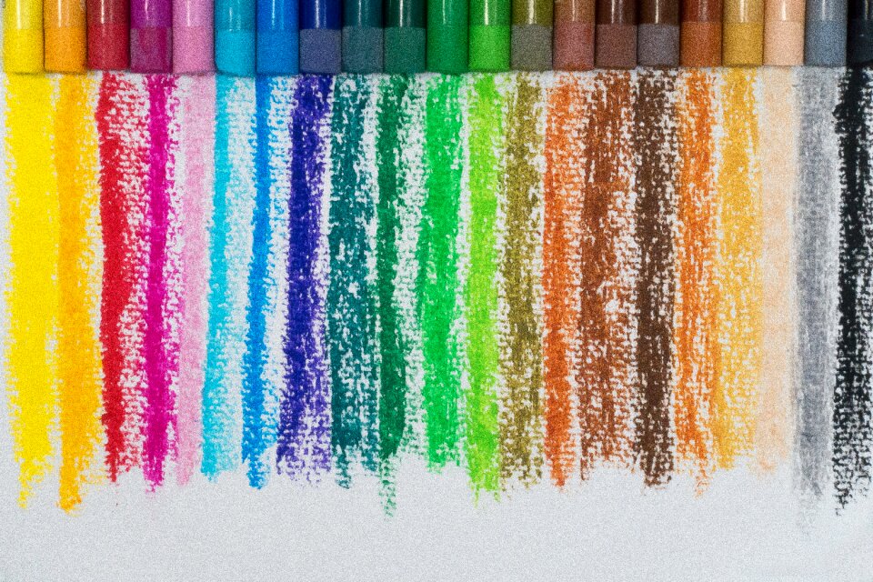 Color spectrum paint paper