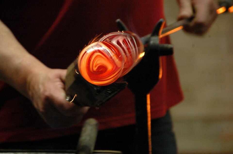 Hot glowing worker