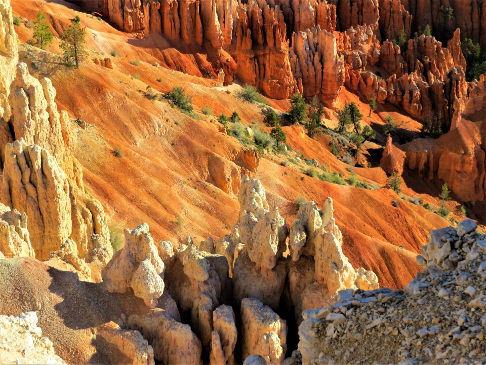 Red sandstone hiking utah