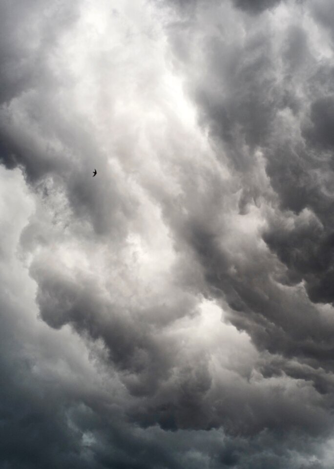 Background clouds high