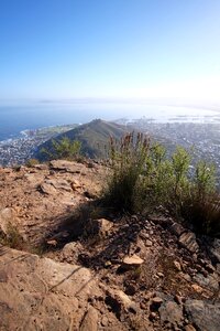 Signal hill table bay cape town harbour photo